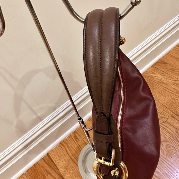 Lauren by Ralph Lauren  Dark Maroon Hobo bag - Picture 12 of 15